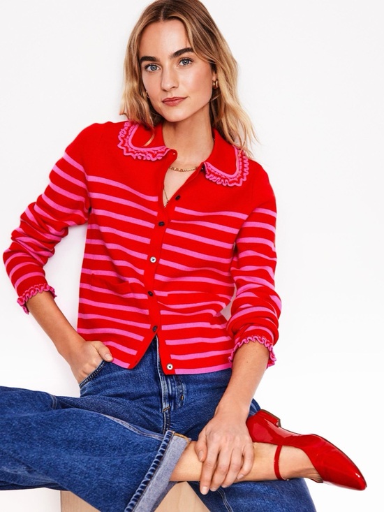 Boden Sweaters - Boden Jessie Collared Cardigan Size Medium NWT